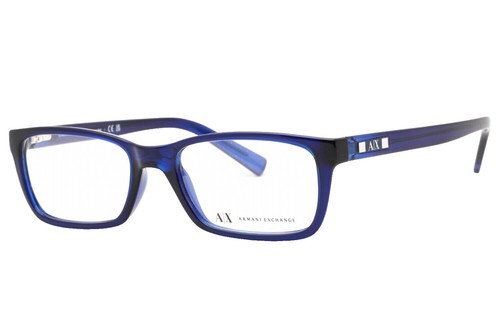 Armani Exchange AX 3027 8238 Clear Navy Blue Grey Eyeglasses Frame