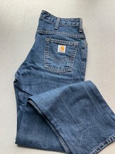Women  s Carhartt Blue Jeans 2 x 32 Relaxed Fit - New without tags