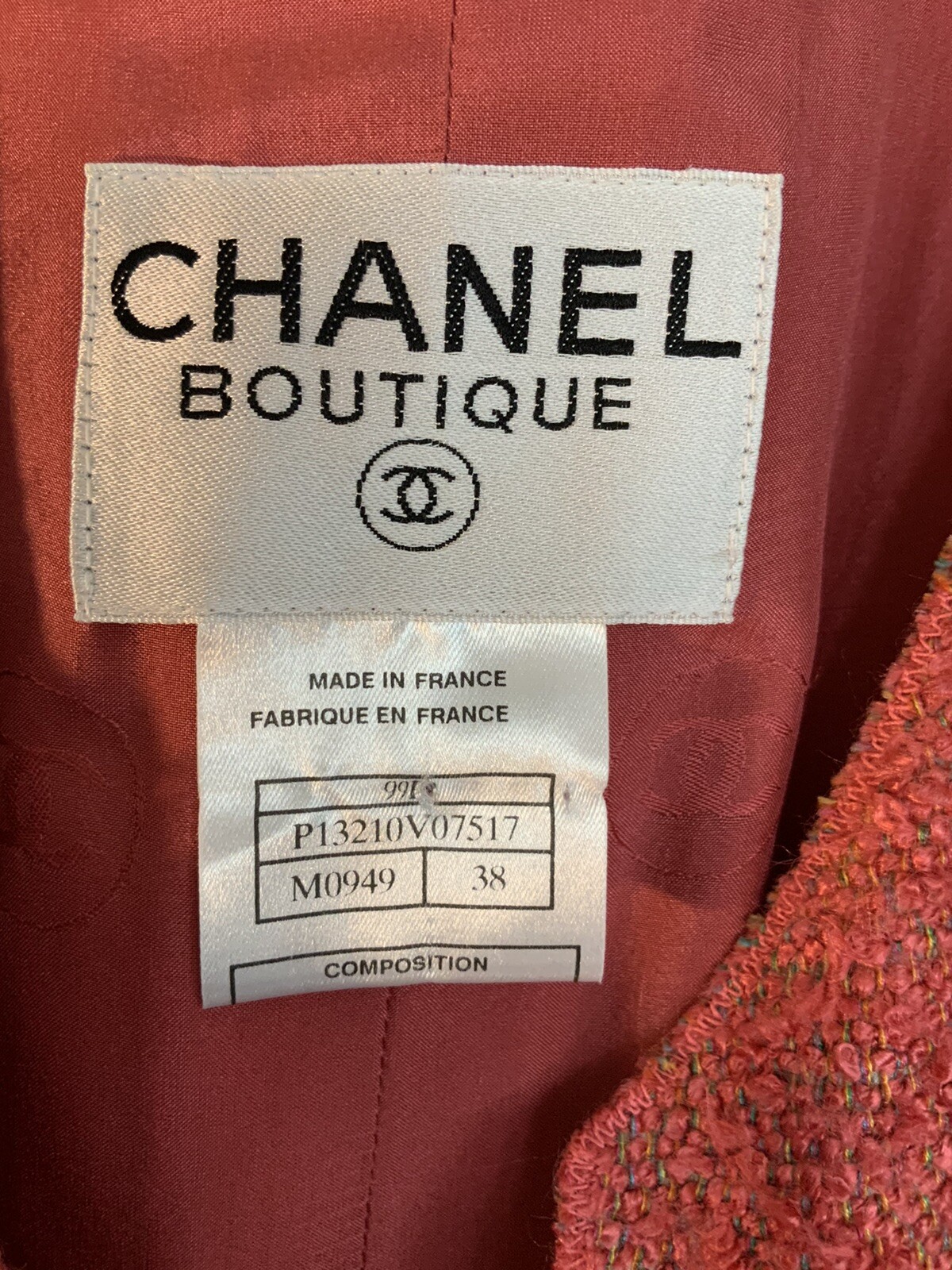 Authentic Chanel Jacket Iridescent Striping 99P 38 - image 2