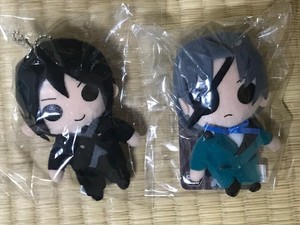 Peluche Raro Black Butler Kuroshitsuji Mini Llavero Sebastian Ciel