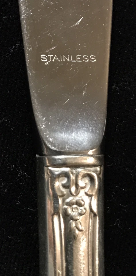 Cubiertos de plata de ley - Cuchillo regular inaugural de State House moderno Foto 4 de 4