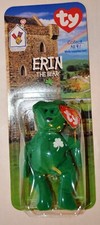 RARE TY MCDONALDS TEENIE BEANIE BABY MINI ERIN THE BEAR 1997 RETIRED WITH ERRORS