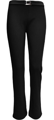 black bootleg trousers womens