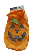 NEW Pet Dog Cat Reflective Hoodie Pumpkin Costume Medium Orange Halloween NWT