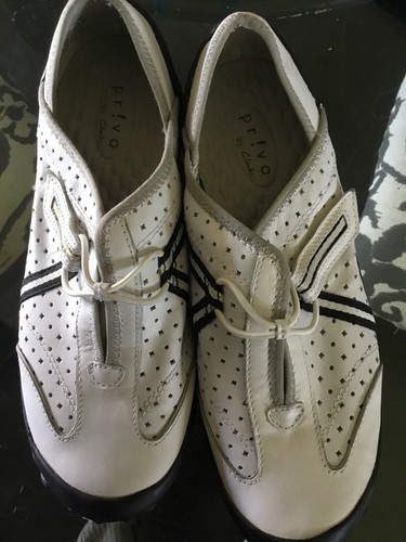 New Cute Privo By Clark’s Leather White & Black Sneakers