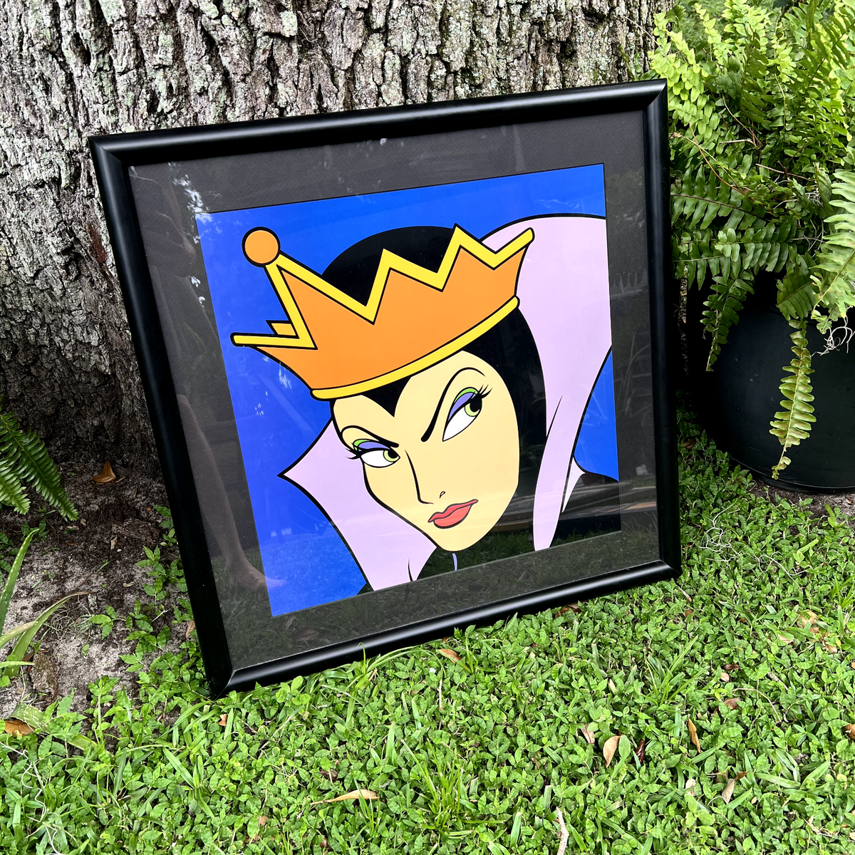 Disney Vintage Evil Queen Villains Pop Art Colorful Bright Framed