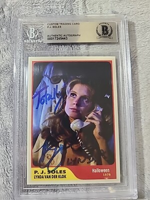 PJ Soles Signed Halloween Card Lynda Van Der Klok Beckett BAS | eBay