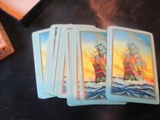 PRE-OWNED Vintage U.S. PLAYING CARD CO. SAILING SHIPS Playing CARDS - 1960's