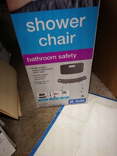 CVS Health, Bathroom Safety, Shower Chair, NIB, No Tools Required;Easy Set-Up - Picture 3 of 15