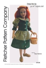 Dress Me Up Doll Clothes Sewing Pattern for 14" Kish Dolls