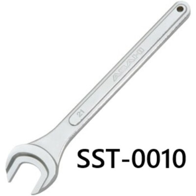 ASAHI TOOLS Single Open End Ultradünner Schraubenschlüssel SST0010 10 mm Herg...