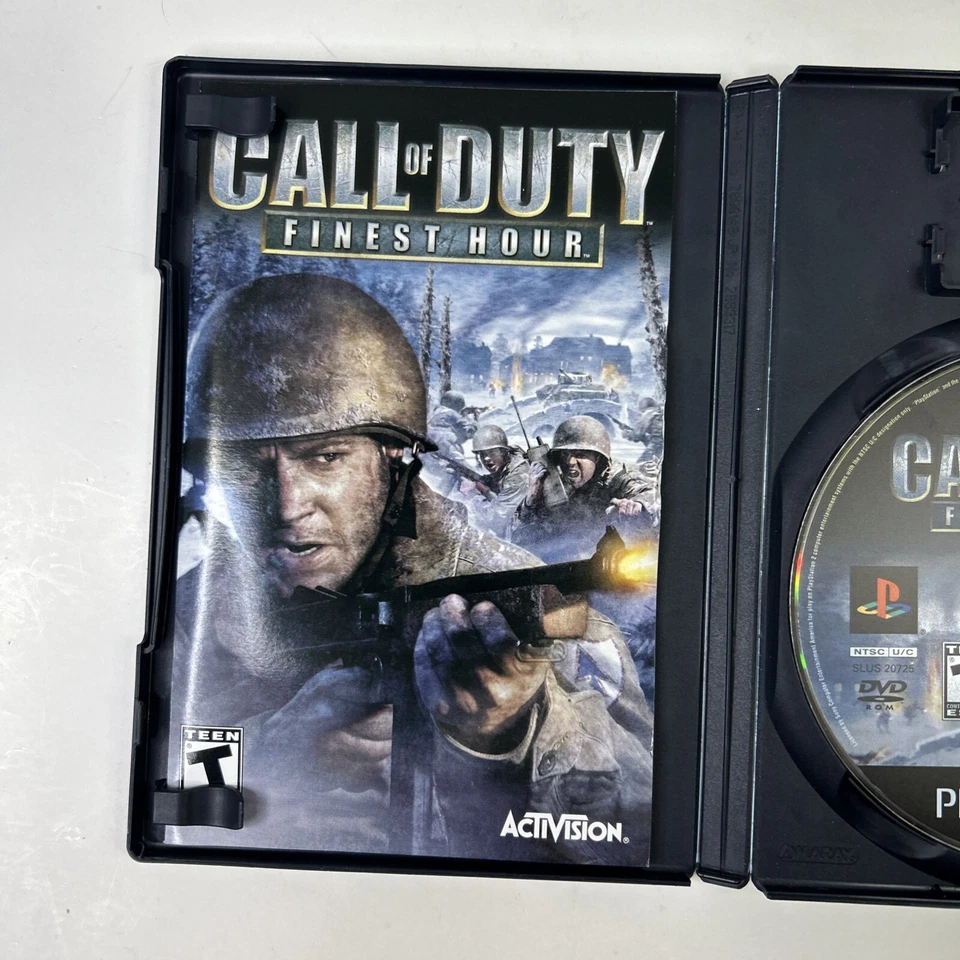 Call of Duty Finest Hour PS2 Sony PlayStation 2 Black Label - Complete CIB - Image 3 of 4