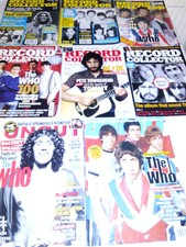 Collection of Eight The Who Related Music Memorabilia Magazines