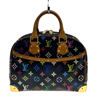 Louis Vuitton LV Monogram Multicolor Trouville Hand Bag Noir Black