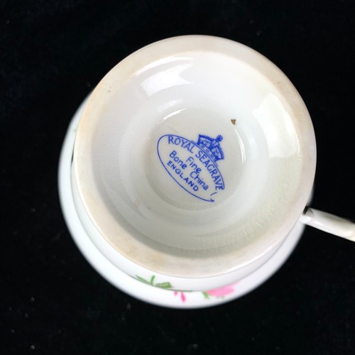 1960s Royal Seagrave Tea Cup Only RGV5 Pink Roses Bone China Gold Trim Excellent - Picture 5 of 7