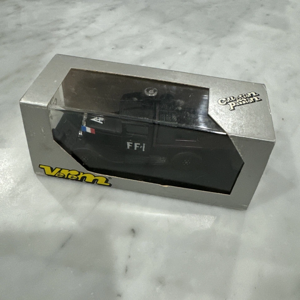 Camión de plataforma militar Solido Verem Citroen Plateau 9607 FFI en caja Foto 4 de 4