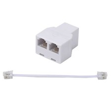 Phone Line SplitterTelephone Splitterwith RJ11 6P4C PlugsSuitable for Telepho...
