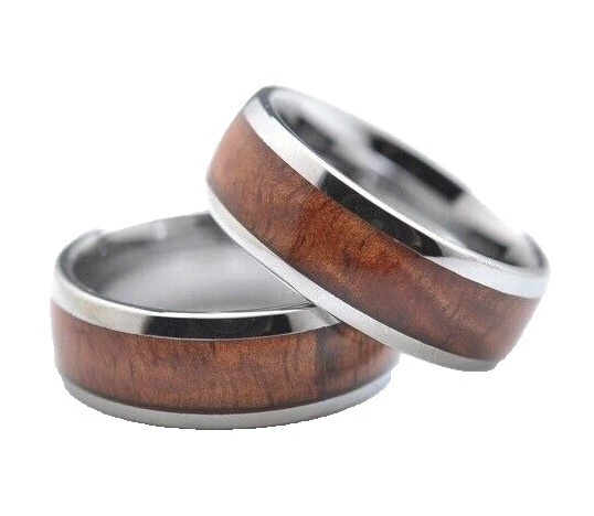 Anillos de Moda Marrón de Madera de belleza