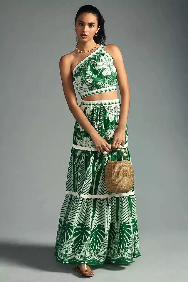 Tiered maxi cheap skirt anthropologie
