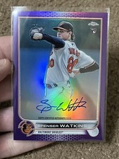 2022 Topps Chrome Spenser Watkins Purple Auto #/250 RC Rookie
