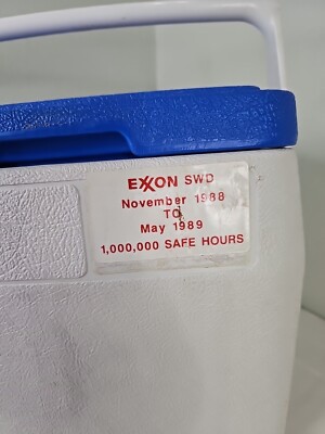 Coleman Lil Oscar Mini Cooler Ice Lunch Chest Vtg 5272 Blue Cup