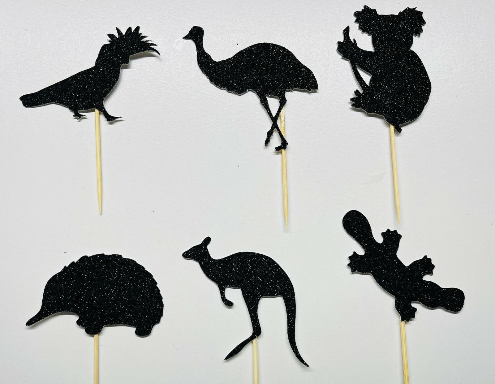 AUSTRALIAN AUSSIE ANIMALS KANGAROO KOALA EMU ECHIDNA COCKATOO CUPCAKE ...