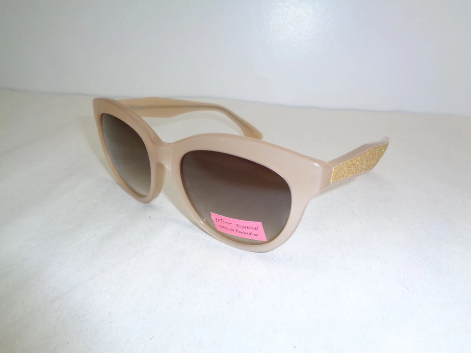 Gafas de sol Betsey Johnson BJ164128 BRILLO desnudas nuevas para mujer Foto 3 de 4