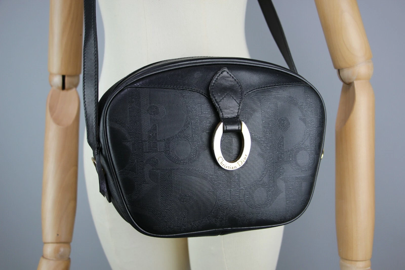 Sac bandoulière CHRISTIAN DIOR Vintag Ultra rare véritable monogramme toile PVC DIOR