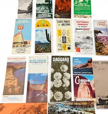 Vintage Arizona Brochure Lot – Grand Canyon, Powell, Saguaro, Forests