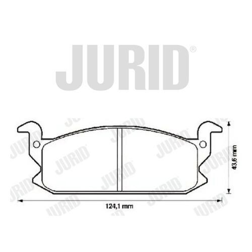 Kit pastiglie freno Jurid 572262J per Daihatsu Charade II 1.0 0986491590 LP399 GDB366 - Foto 1 di 4