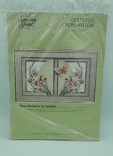 Something Special Candamar Designs Deco Butterfly  Orchids Cross Stitch Kit