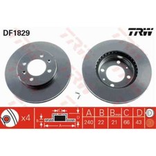 Disque de frein Rover 114