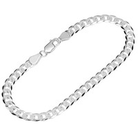 Armband 925 Sterling Silber 19Cm Panzerkette 6 Fach Diamantiert Damen Armkette