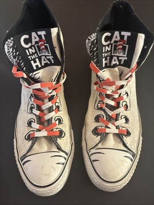 Rare Converse X Dr Seuss Vintage Cat In The Hat Size 9