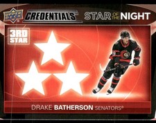 2021-22 Upper Deck Credentials #3S-3 Yanni Gourde Star of the Night: Third Star