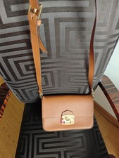 ABRO Damen Umhängeledertasche  Cognac,hochwe...