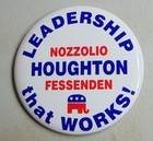 Amo Houghton New York Congress campaign pin button political