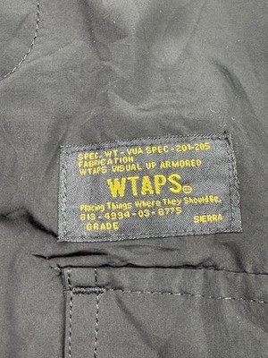 WTAPS BRADE SIERRA Black Utility Jacket Spec 201-205 Military Coat