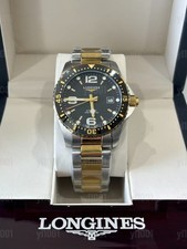 Longines HydroConquest 41mm Quartz SS Black Dial Mens Watch L3.740.3.56.7 2