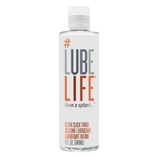 LubeLife Ultra Slick Thick Silicone-Based Lubricant, Water Resistant, Thick S...