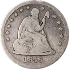 1846-P Seated Liberty Quarter