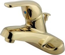GKB542 Chatham 4 Centerset Bathroom Faucet, Polished Brass, ABS/Plastic Pop-Up