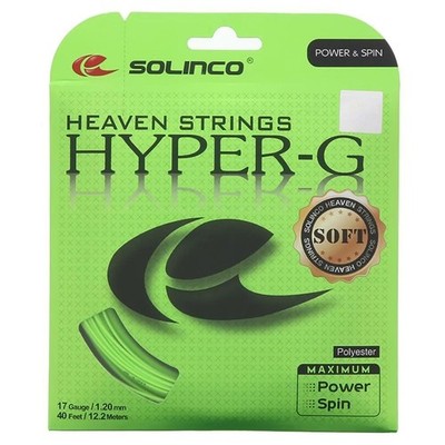 Solinco Hyper-G Soft 17 1.20mm Tennis String Set Green