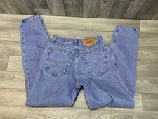 Levis Womens 550 Relaxed Fit Tapered Leg Jeans Size 8 Misses Blue Denim
