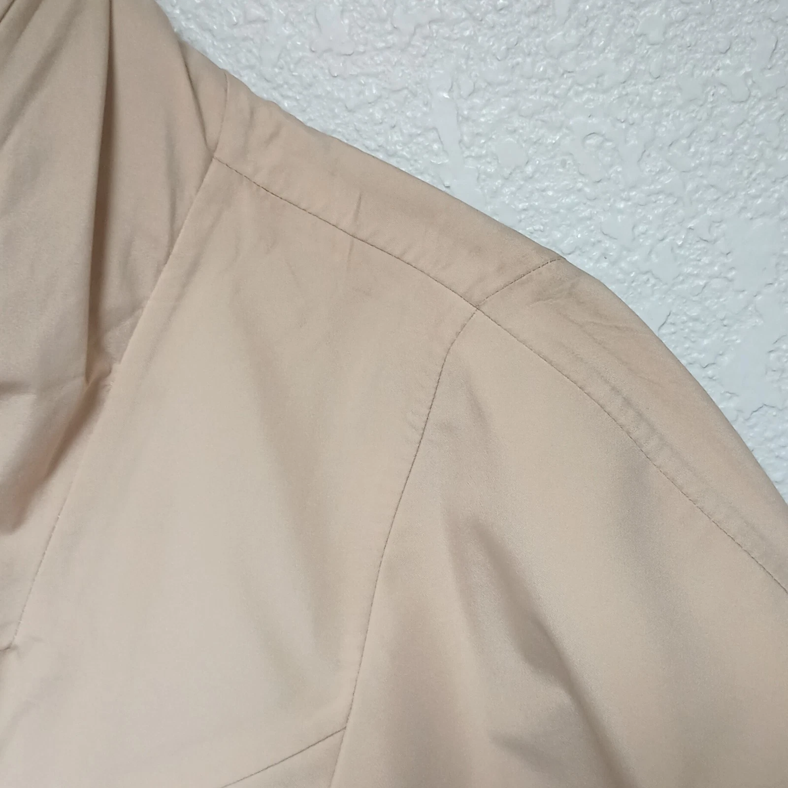 PUMA Pronounce Men's Beige Mid-Length Jacket Size L Stand-Up Collar Hidden Hood image 7