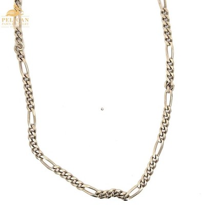 18'' Sterling Silver Figaro Chain Solid (AL) (PSH044303)