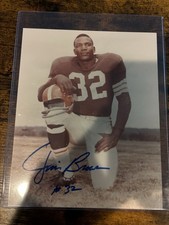 Original Football Photo Signed Autographed #32 NFL Blue Ink Authentic Player