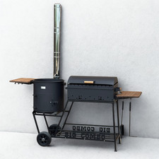 XXL Outdoorkitchen Ø45 3mm uchag + mangal 4mm 60x35 cm GRILL BBQ shashlik m?????
