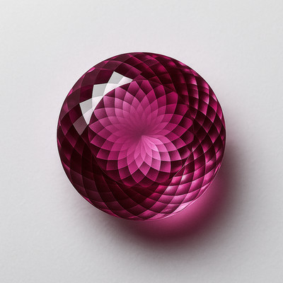 56 Ct Natural Pink Ruby Round Cut Loose Gemstone Certified Gift For Her/Him