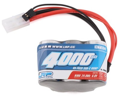 LRP XTEC 5-Cell 6.0V ''Long Life'' 1/5 NiMH Hump Receiver Pack (4000mAh)